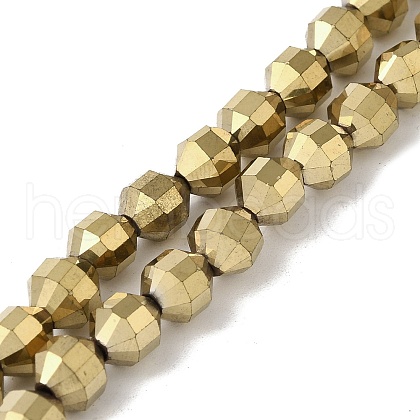 Electroplated Synthetic Non-magnetic Hematite Beads Strands G-I364-L01-01-1