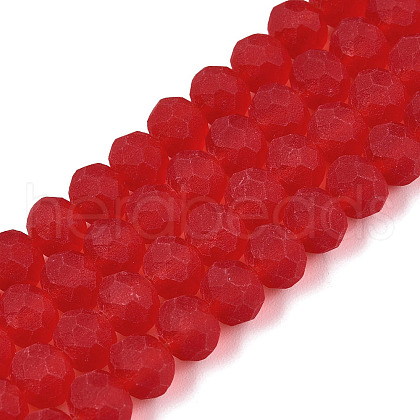 Transparent Glass Beads Strands X-EGLA-A044-T6mm-MD01-1