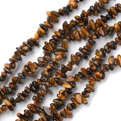 Natural Tiger Eye Beads Strands G-G0003-B22-1