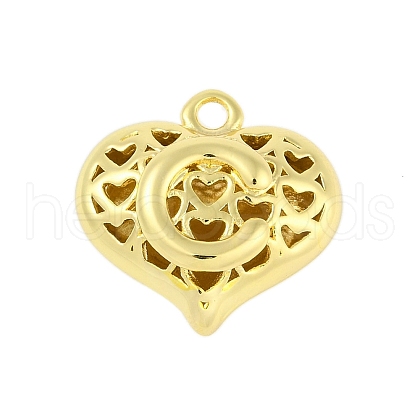Hollow Brass Pendants for Valentine's Day KK-M289-03C-G-1
