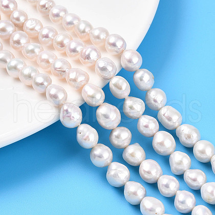 Natural Nucleated Pearl Keshi Peal Beads Strands PEAR-S020-F12-1