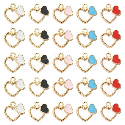 Alloy Enamel Pendants ENAM-CJ0001-49-1