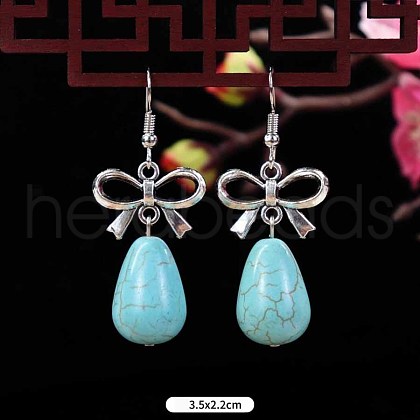 Turquoise Dangle Earrings for Women WG2299-22-1