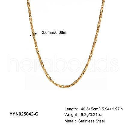 Minimalist Stainless Steel Chain Necklaces for Women OT8500-1-1