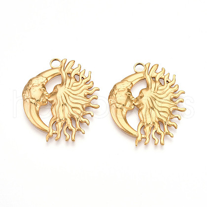 304 Stainless Steel Pendants STAS-N109-92G-1