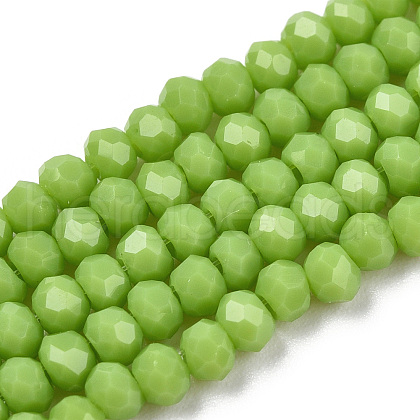 Opaque Solid Color Glass Beads Strands EGLA-A034-P2mm-D30-1
