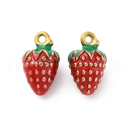 304 Stainless Steel Enamel Pendants STAS-B085-42G-02-1