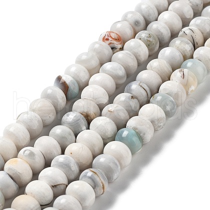 Natural Dyed Agate Imitation Turquoise Beads Strands G-P425-01B-01A-1