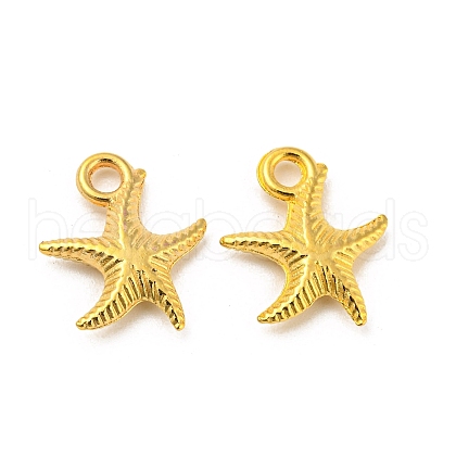 Starfish/Sea Stars Tibetan Style Alloy Pendants TIBEP-Q052-30G-LF-1