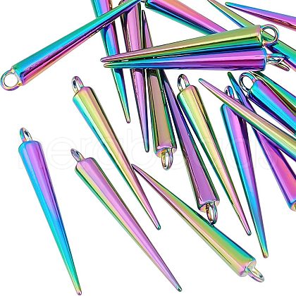  20Pcs Rainbow Color Alloy Pendants FIND-NB0002-28-1