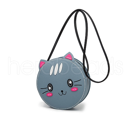 Cat PU Leather Shoulder Bag Making Kits ANIM-PW0002-31C-1