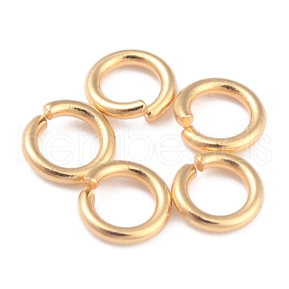 Rack Plating Brass Jump Rings KK-O139-18J-G-1