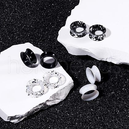 4 Pairs 4 Colors Silicone Ear Gauges WGE1EB5-01-1