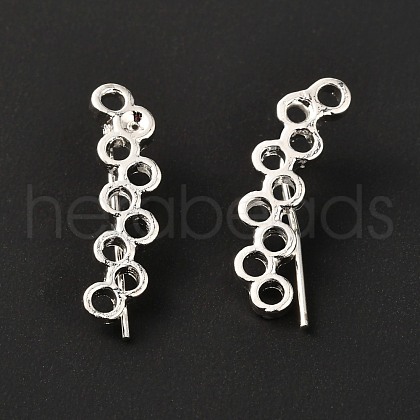 Alloy Dangle Earrings EJEW-F270-06S-1