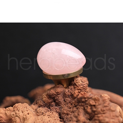 Natural Rose Quartz Egg Figurines Statues for Home Office Desktop Decoration PW-WG1DC51-12-1