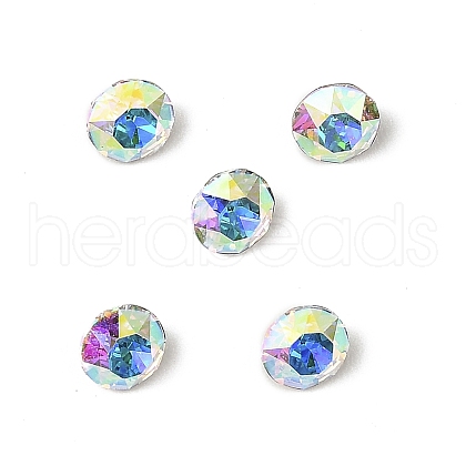Glass Rhinestone Cabochons GLAA-A018-4mm-001AB-1