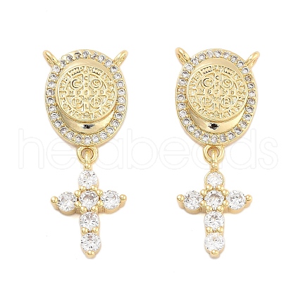 Brass Pave Cubic Zirconia Pendants KK-U009-09E-G-1