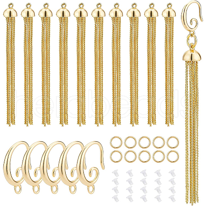 BENECREAT Tassel Dangle Earrings DIY Making Kit DIY-BC0004-46-1