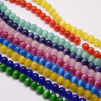 Cat Eye Beads Strands CE-M011-10mm-M-1