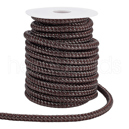 PU Imitation Leather Braided Cord OCOR-WH0101-27-1