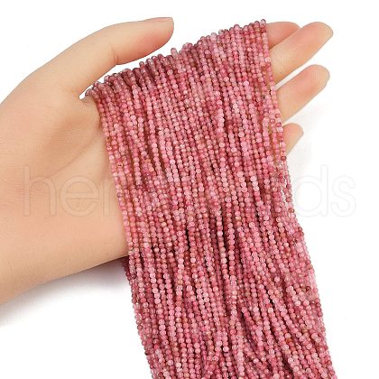 Natural Rhodonite Beads Strands G-RM2025-B35-2mm-C-1