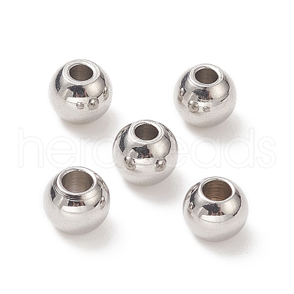 304 Stainless Steel Round Spacer Beads STAS-N020-18D-1