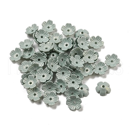 Opaque Acrylic Beads Caps OACR-Z018-05F-1