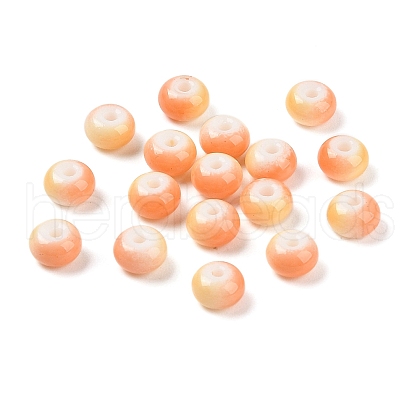 Opaque Spray Painted Glass Beads X1-GLAA-G118-01D-1