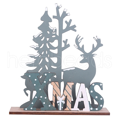 Wooden Display Decorations WOOD-WH0107-86-1