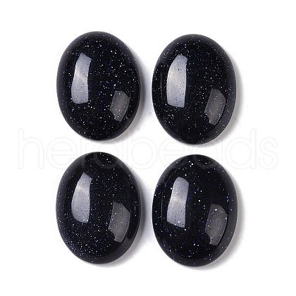 Synthetic Blue Goldstone Cabochons G-B080-01A-30-1