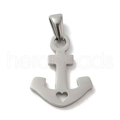 Non-Tarnish 304 Stainless Steel Pendants STAS-B053-16P-1