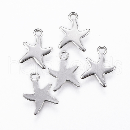 Tarnish Resistant 304 Stainless Steel Charms X-STAS-K154-22P-1