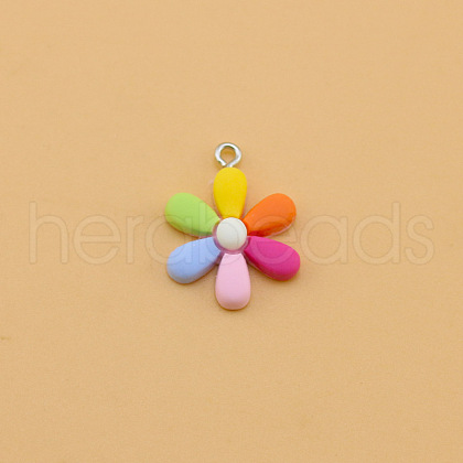 Opaque Resin Pendants HUDU-PW0001-015B-1