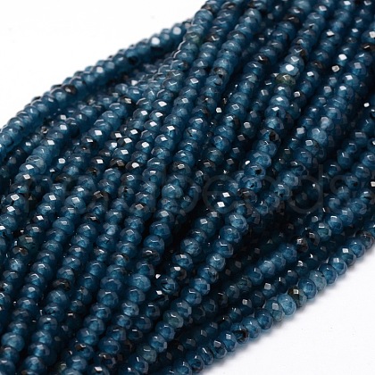 Dyed Natural Malaysia Jade Rondelle Beads Strands X-G-E316-2x4mm-19-1
