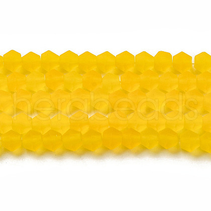 Imitate Austrian Crystal Frosted Glass Beads Strands EGLA-A039-T3mm-MD22-1