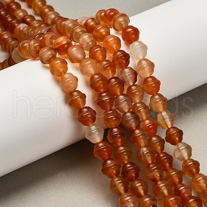 Natural Carnelian(Dyed & Heated) Beads Strands G-G203-02B-1