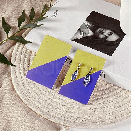 Rectangle Paper Earring Display Cards CDIS-D007-01E-1