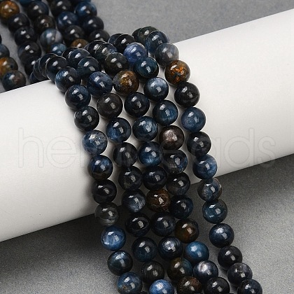 Natural Kyanite Beads Strands G-NH0046-C01-6mm-1