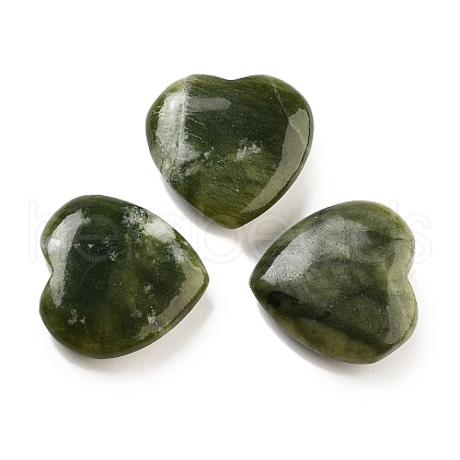 Mother's Day Gifts Heart Natural Chinese Jade Palm Stones G-C134-06A-11-1