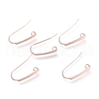 304 Stainless Steel Earring Hooks X-STAS-K211-02RG-1