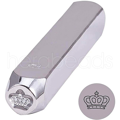 Iron Metal Stamps AJEW-BC0005-39B-1