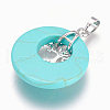 Synthetic Turquoise Pendants G-F573-C07-3
