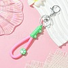 Cat Paw Print PVC & Iron Alloy Lobster Claw Clasp Keychain KEYC-JKC01104-05-1