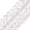 Electroplate Transparent Glass Beads Strands LAMP-H061-01D-01-1