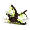 Plastic Artificial Tree Root Plants Decor DJEW-G025-10-3