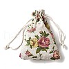 12Pcs 12 Styles Valentine's Day Printed Rectangle Burlap Cloth Packing Pouches ABAG-U006-02B-3