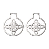 Non-Tarnish 304 Stainless Steel Hoop Earrings EJEW-P271-02C-P-1