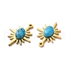 Synthetic Turquoise Pendants STAS-A080-20G-3