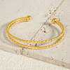 Stylish 304 Stainless Steel Double-layered Cuff Bangles NS9291-2-2