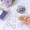 SUNNYCLUE 50Pcs 304 Stainless Steel Hoop Earring Findings STAS-SC0007-29-3